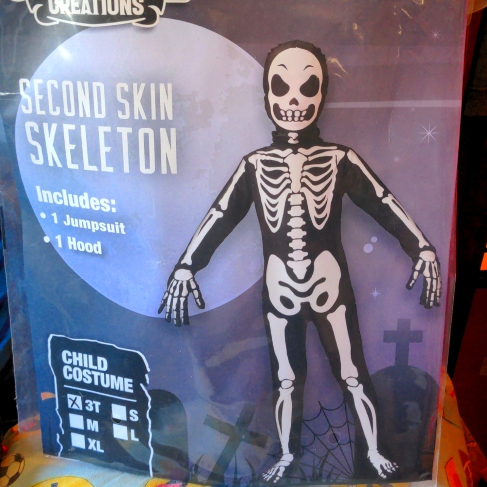 Second skin skeleton costume